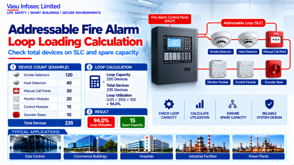 Addressable Fire Alarm Loop Loading Calculation