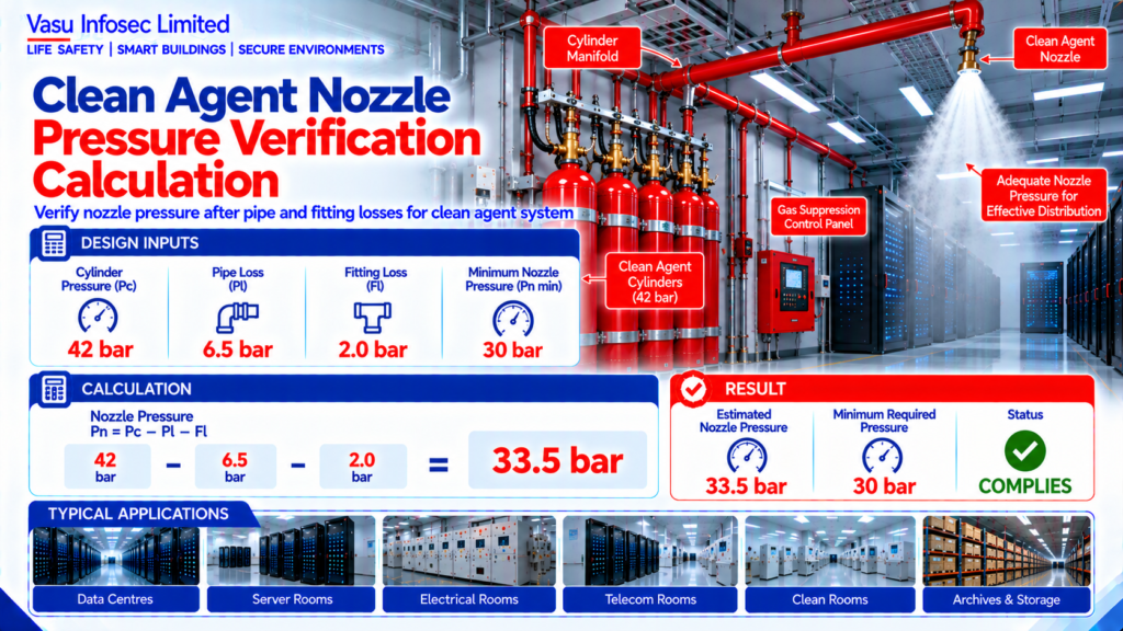 Clean Agent Nozzle Pressure Verification Calculation