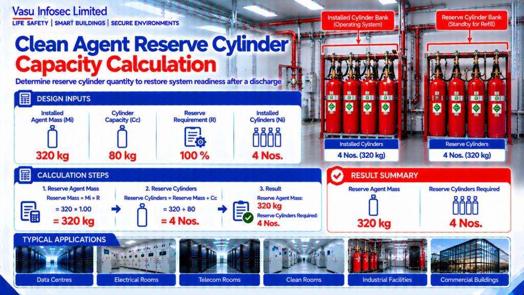 Clean Agent Reserve Cylinder Capacity Calculation