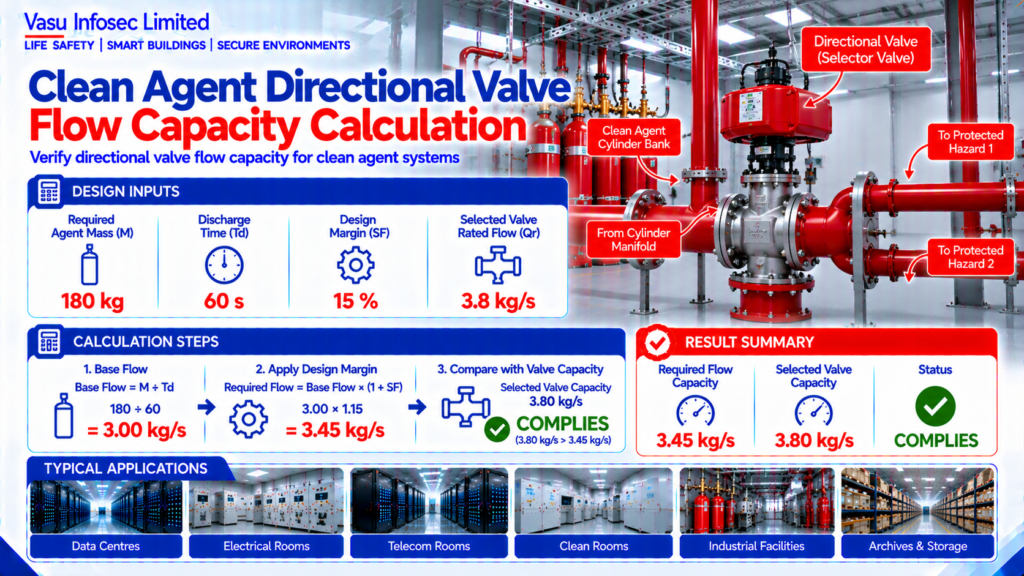 Clean Agent Directional Valve Flow Capacity Calculation