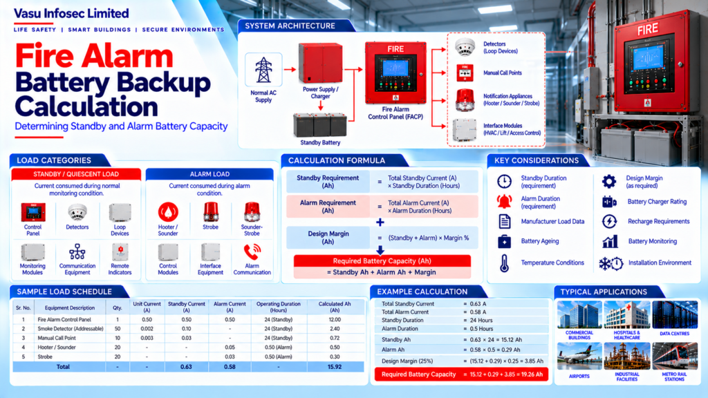 Fire Alarm Battery Backup Calculation