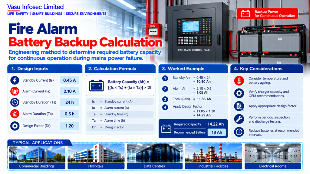 Fire Alarm Battery Backup Calculation