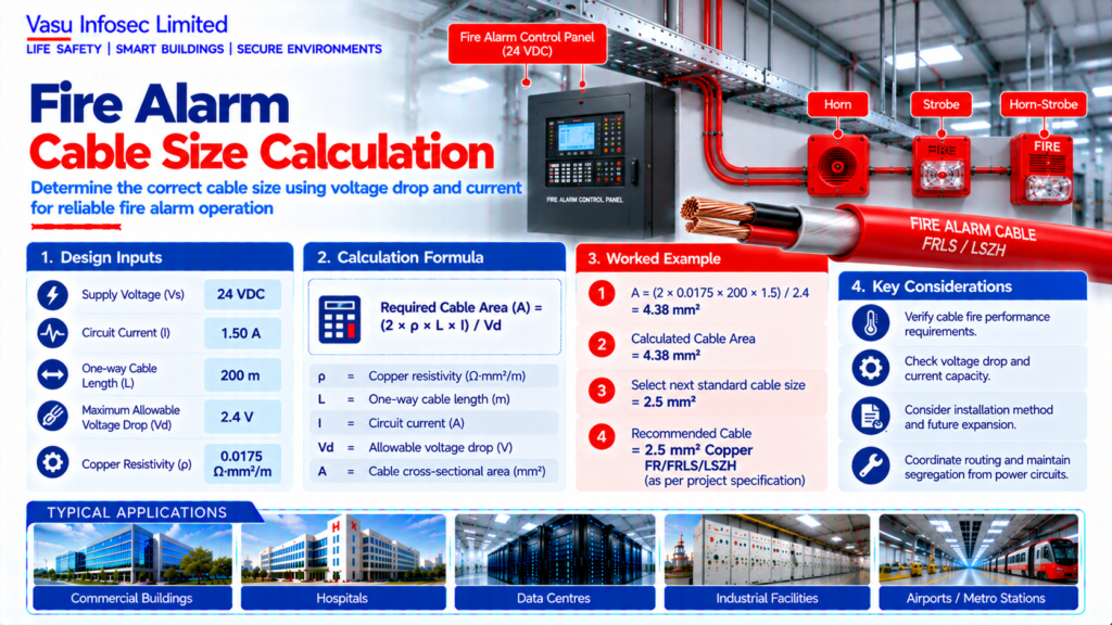 Fire Alarm Cable Size Calculation