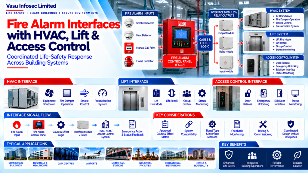 Fire Alarm Interfaces with HVAC, Lift & Access Control