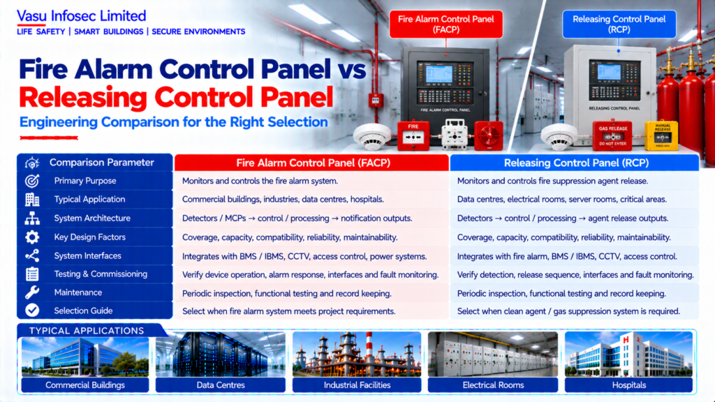 Fire Alarm Control Panel vs Releasing Control Panel