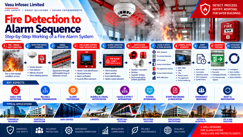 Fire Detection to Alarm Sequence