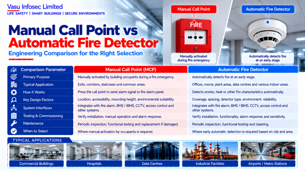 Manual Call Point vs Automatic Fire Detector