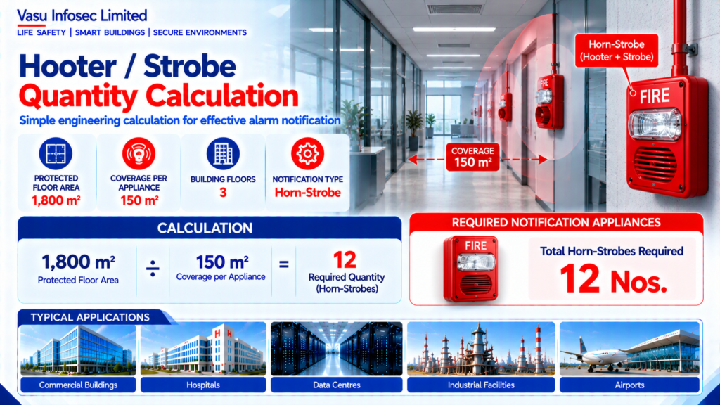Hooter / Strobe (Notification Appliance) Quantity Calculation