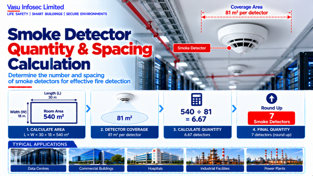 Smoke Detector Quantity & Spacing Calculation