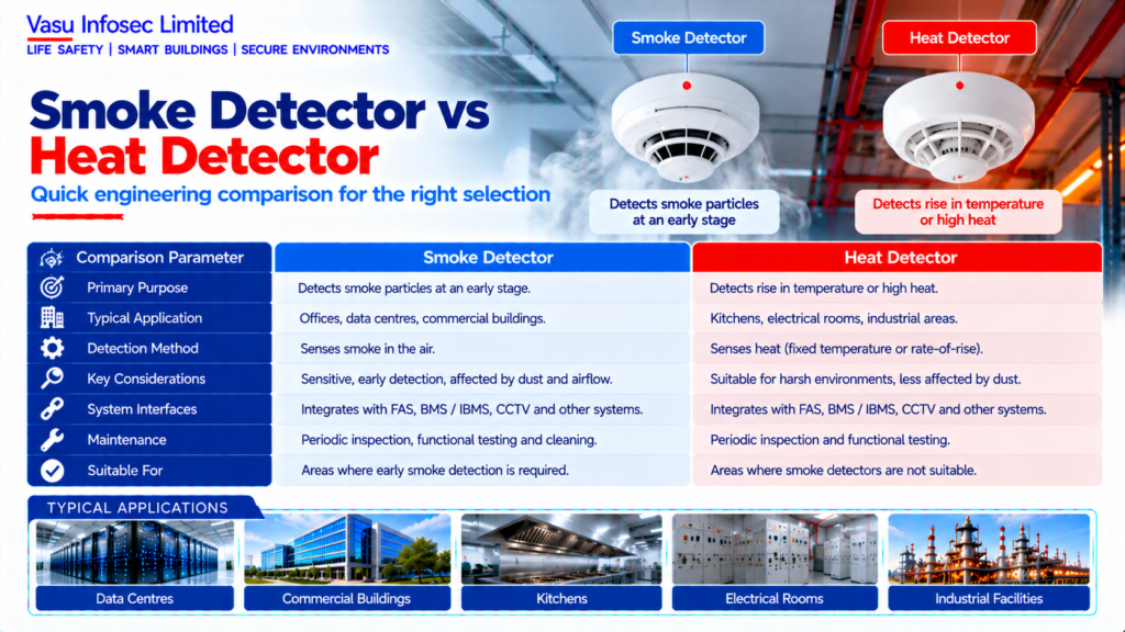 Smoke Detector vs Heat Detector