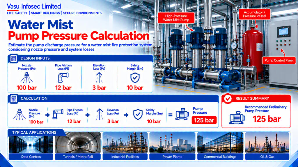 Water Mist Pump Pressure Calculation